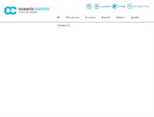Tablet Screenshot of oceaniccontrols.com.au